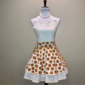 Fall Pumpkin Retro Style Apron